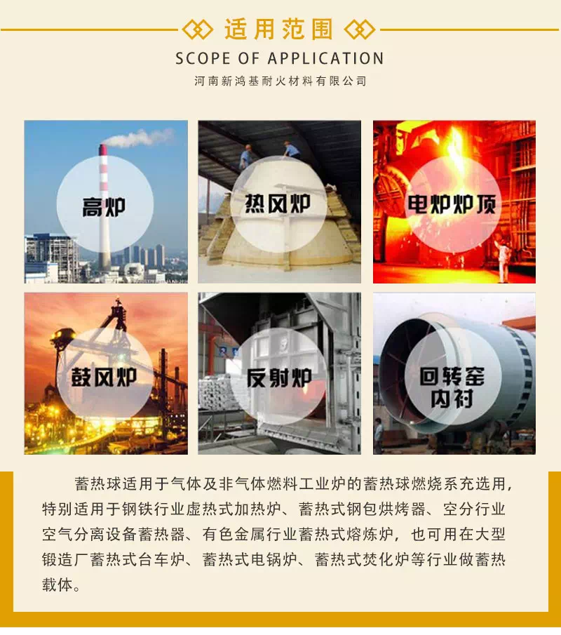 蓄热球适用范围
